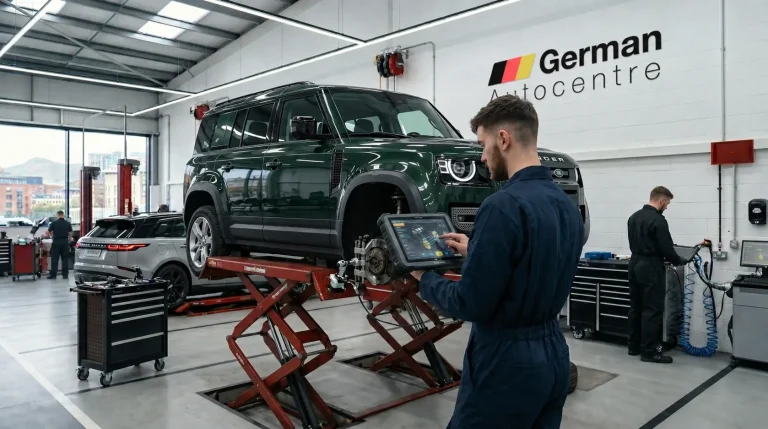 Land Rover Defender diagnostics and servicing at German Autocentre in Sheffield
