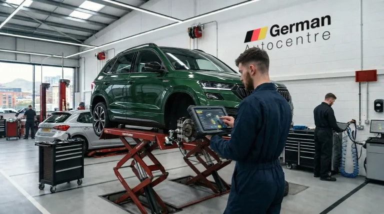 Skoda Karoq diagnostics and servicing at German Autocentre in Sheffield